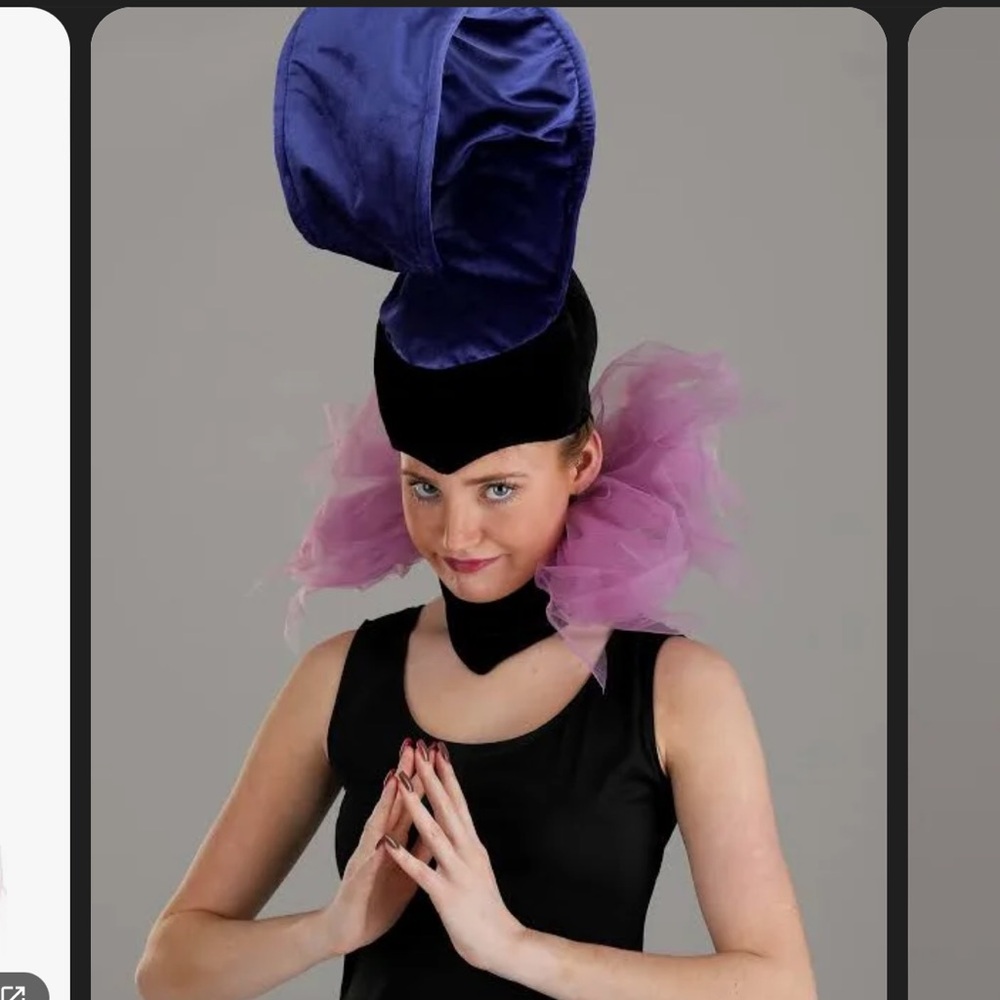 Elegant Purple and Black Women's Hat